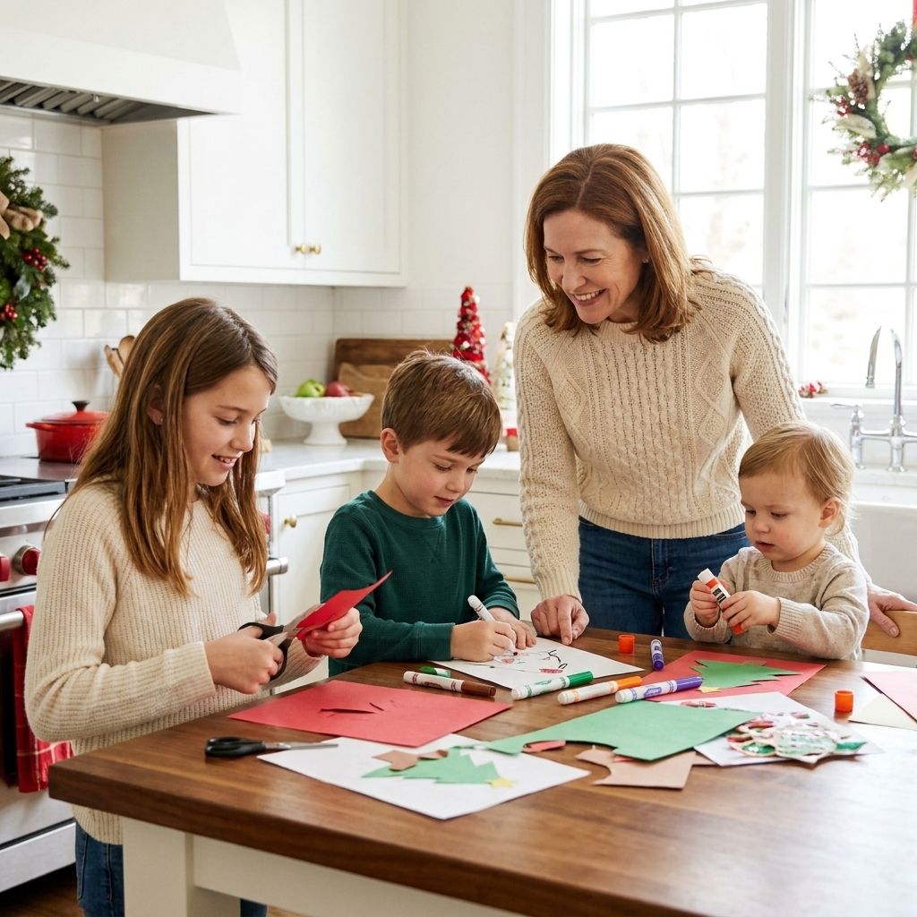 One Holiday Craft Table for Toddlers to Tweens