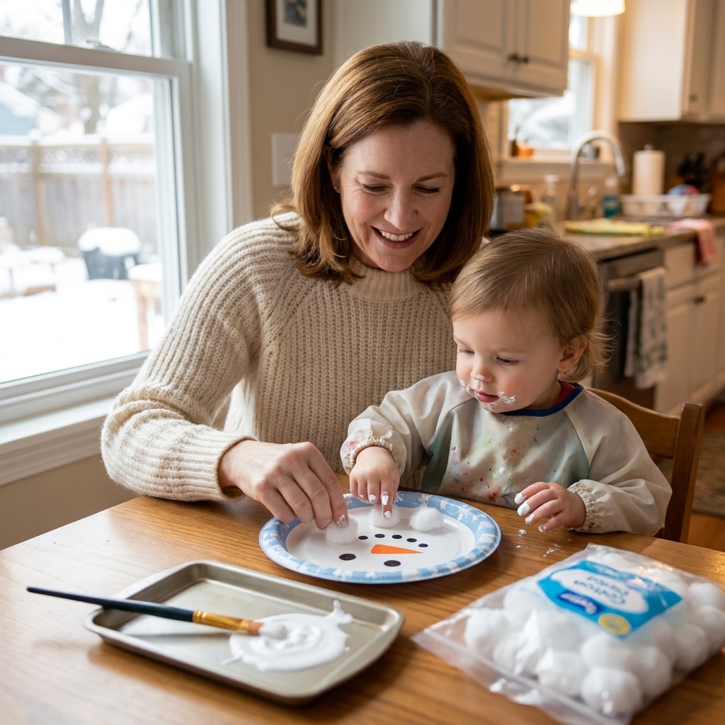 15 Easy Indoor Snow Day Crafts for Toddlers and Preschoolers