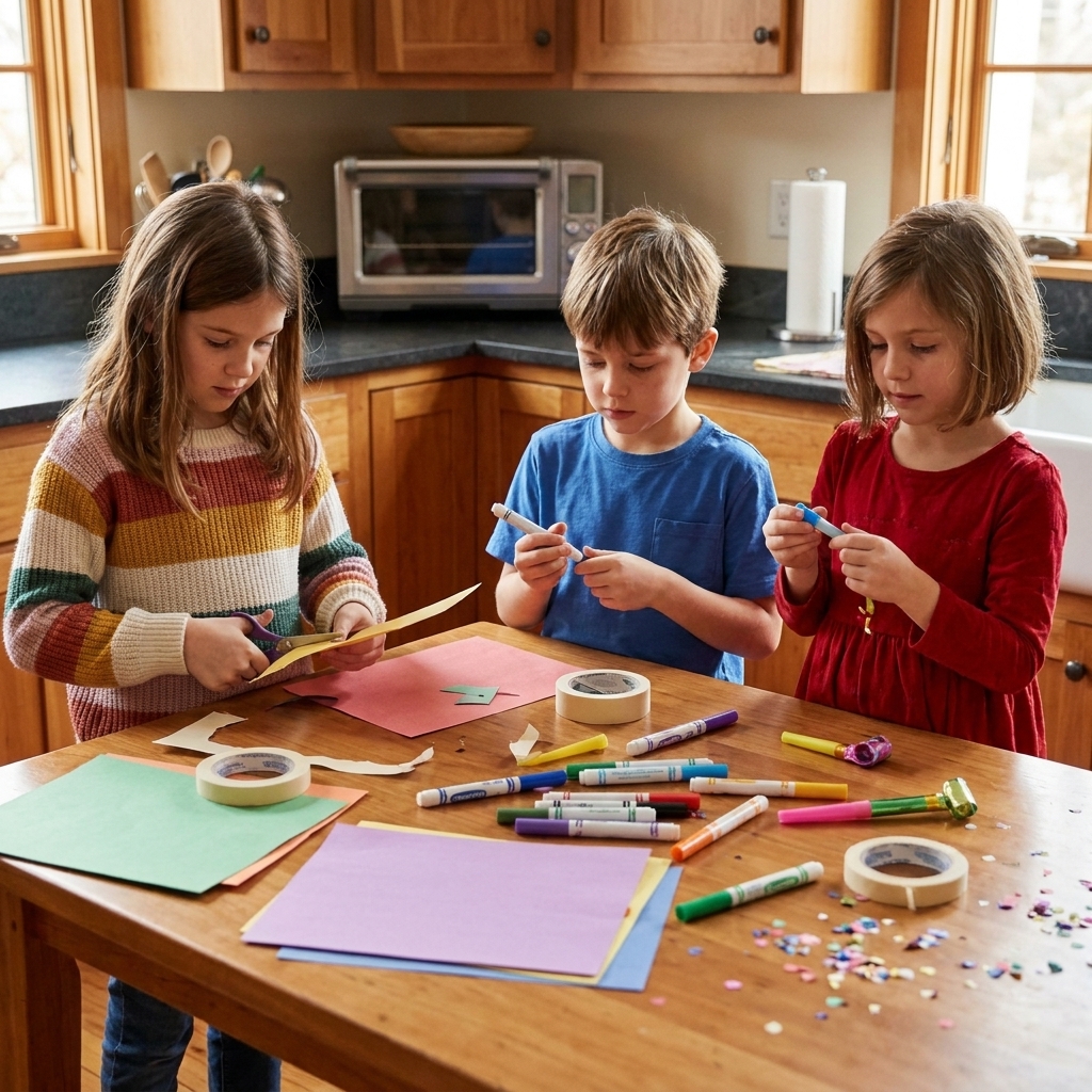 10 Kid-Friendly New Year’s Eve Countdown Activities and Noisemaker Crafts
